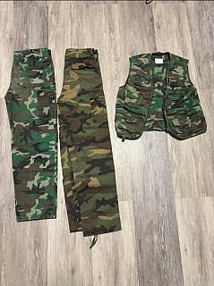 DĚTSKÉ Woodland kalhoty 2x a vesta