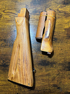 AK47 / AKM / AK74 pažbení - blond dřevo