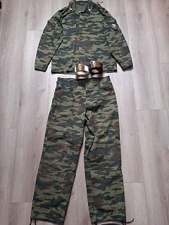 Komplet M21 maskovací vzor FLORA, čepice, opasky, insignie VDV