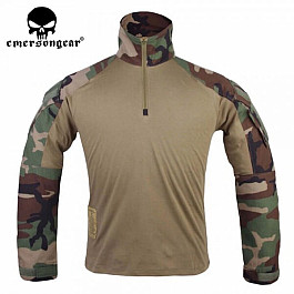 EMERSONGEAR G3 WOODLAND COMBAT SHIRT (L) GVR*