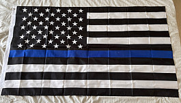 Vlajka USA Thin blue line