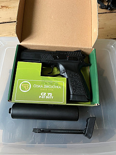 Airsoftová pistole CZ 75 P-07 DUTY S. - CO2, Blowback