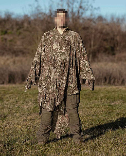 Maskovací pončo Ghosthood® IRR Comcano brown