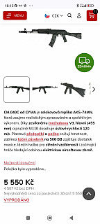 Prodávám AKS-74MN CYMA  AEG