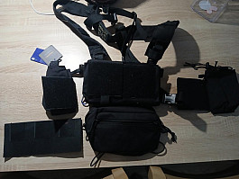 WST taktický Micro Chest rig MK4 - Černá