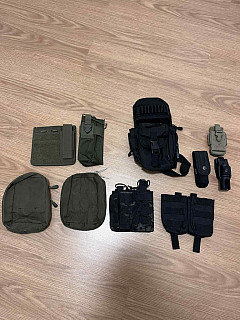 Sumky mix, pouzdra, stehenní nosič