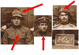 Fotka Italský legionář Čs. armáda 20. léta 1. pluk 2.četa Legie Itálie