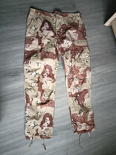 US Army kalhoty BDU pouštní NOVÉ 1991 chocolate chip 6 desert nové L/L