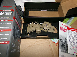 Přilbová svítilna HL 1 SUREFIRE Helmet Light HL1 NV a HL1 C TN  IR maják