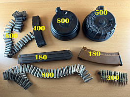 Zásobníky mišmaš, pásy kulomet