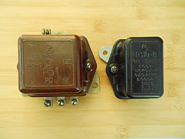 Relé startéru, relé regulátor napětí na LuAZ 969M, LuAZ 967M Amfibia.