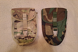 US MOLLE E-tool carrier WOODLAND, MC