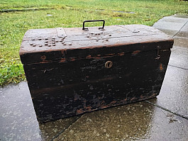 Prvorepublikový mobilizační kufřík monogram "JK" originál