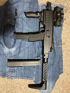 Airsoftový plynový samopal VMP-1 SMG - černý