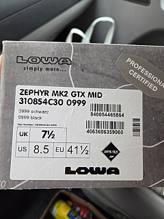 Lowa zephyr mk 2 gtx mid 41.5