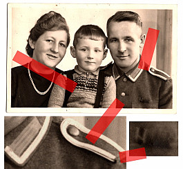 Fotografie poddůstojník Wehrmacht 3 vyznamenání Drážďany rodina