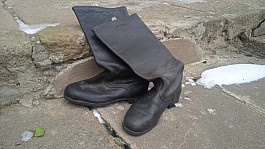 SSSR RKKA kožené vojenské holínky