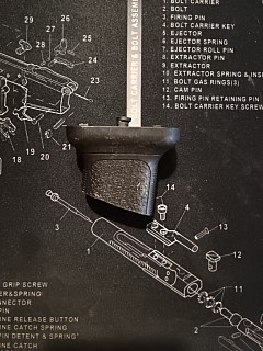 FMA tactical grip seříznutý GVR*