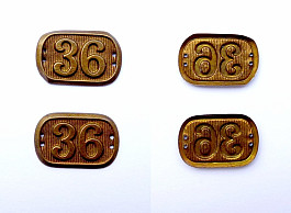 Originál límcové odznaky Pěší pluk 36 (Užhorod, Podkarpatská Rus