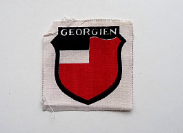 Originál rukávový štítek Gruzínský dobrovolník ve Wehrmachtu Georgien