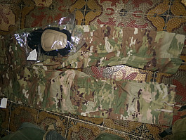 US Army COMBAT PANT CRYE nákoleníky Kalhoty Flame resistant OCP MC Made USA