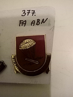 Odznak US army- 377.FAR-originál