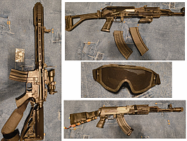 Airsoft zbraně a vybavení.