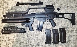WE GBBR G36 s vrhačem a optikou