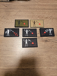 Nášivky na suchý zip set 6ks