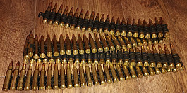 Znehodnocený nábojový pás 5,56x45 do minimi 100ks