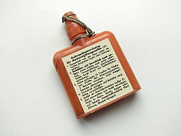 Originál německá lahvička dekontaminace WH plynová maska Wehrmacht