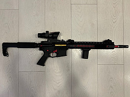 M4 Keymod - červená/černá, celokov, APS, ASR115X