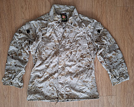 USMC EXPERIMENTAL L5 SOFTSHELL "MOUNTAIN" MCCUU SET Desert Marpat, MR, nový