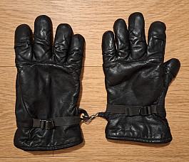 Originál US kožené rukavice Gore-Tex, černé, použité