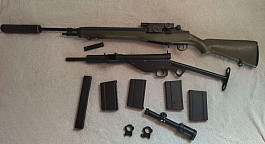 Cyma M14, AGM sten mk2, lpvo