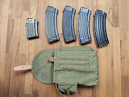 Polské plechové zásobníky 5,45x39 AK-74 a Tantal, Romak atd.