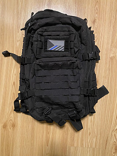 BATOH U.S. ASSAULT LASER CUT, VELKÝ, 36 L, MIL-TEC, ČERNÝ