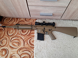 Airsoft sr25 specna arms+výbava