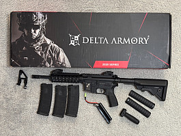 Puška Delta Armory AR15 CQB-R ALPHA, celokov, černá 
