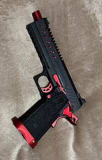 Airsoftová pistole Hi-Capa 5.1, GBB - Red MATCH