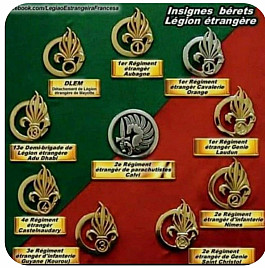 Baretové insignie Cizinecké legie 