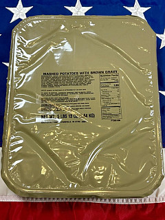 US ARMY MRE 18 porcí - Potravinová dávka - Mashed potatoes with Gravy