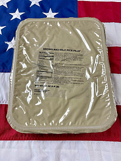 US ARMY MRE 18 Porcí - Potravinová dávka - Brown Rice Pilaf