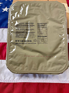 US ARMY MRE 18 porcí - Potravinová dávka - Pork Sausage Links in Brine