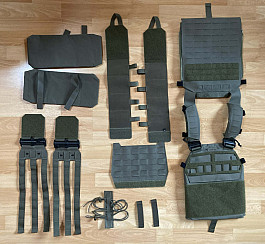 Custom Gear nosič plátů Viking, Ranger green, S/M