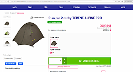 Stan pro 2 osoby TERENE ALPINE PRO