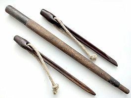 Německé bakelitové stanové kolíky 1940 Afrikakorps