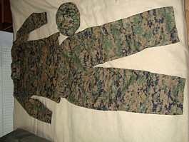 USMC marpat woodland blůza M/R, kalhoty M/XS, klobouk M