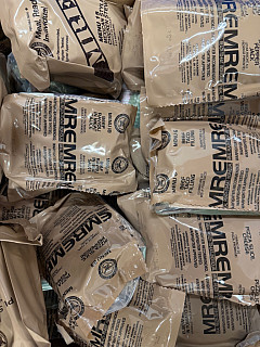 MRE jídla US a francouzské 