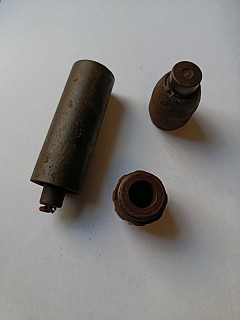 Německý puškový granát delaborovany.